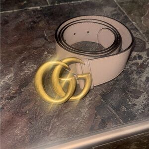 Authentic unisex Gucci marmont wide leather belt